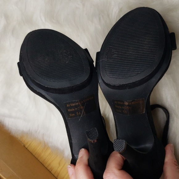 Wild Diva Lounge Retro Pearl embellished strap High Heel Stiletto Sandal 5.5 - Picture 13 of 14